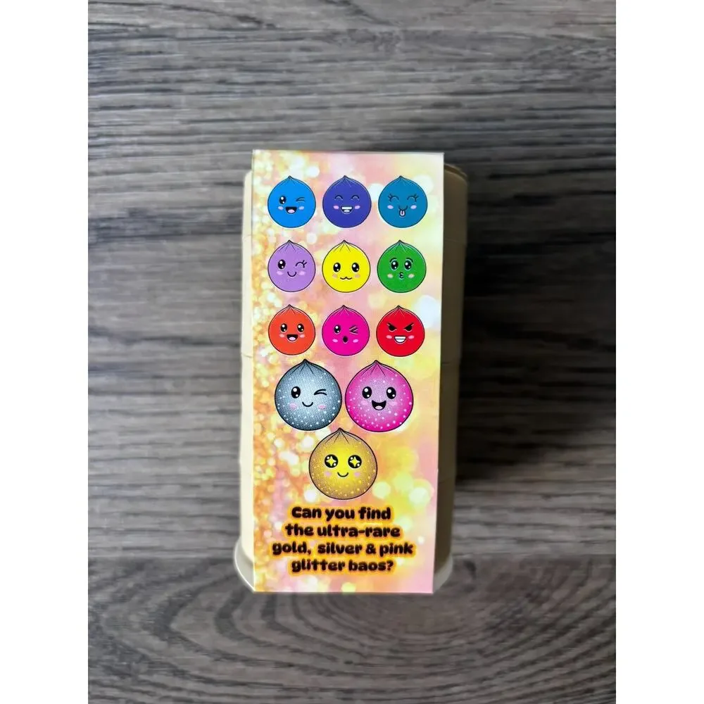 New Glitter Bao Buns TRIPLE Glitter with Original Packaging Squishy Toys
